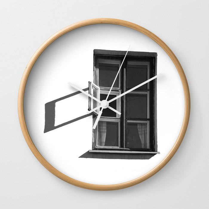 BLACK AND WHITE 5 Wall Clock