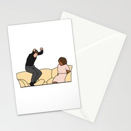 In Love Actor Jumping on Couch - 2000's Throwback Pop Culture - Talk Show Couch Jump of 2006 Classic T-Shirt Stationery Card