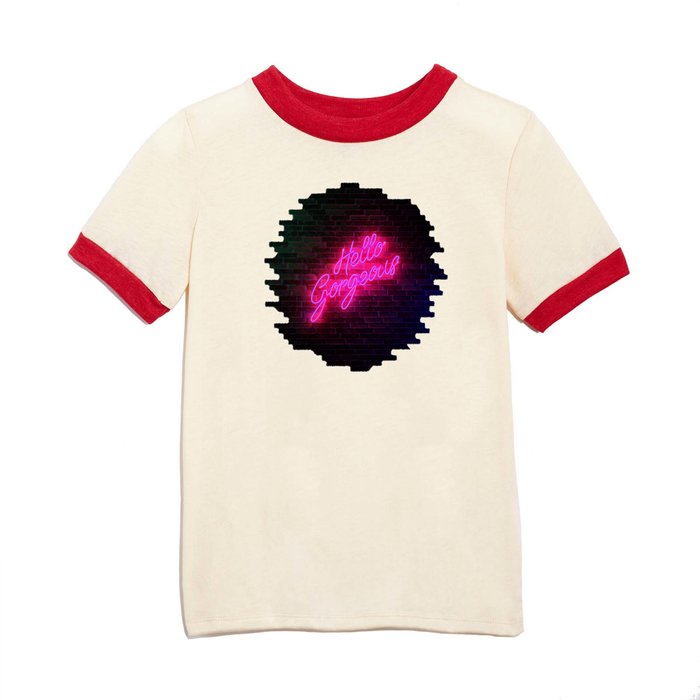 Hello Gorgeous - Neon Sign Kids T Shirt