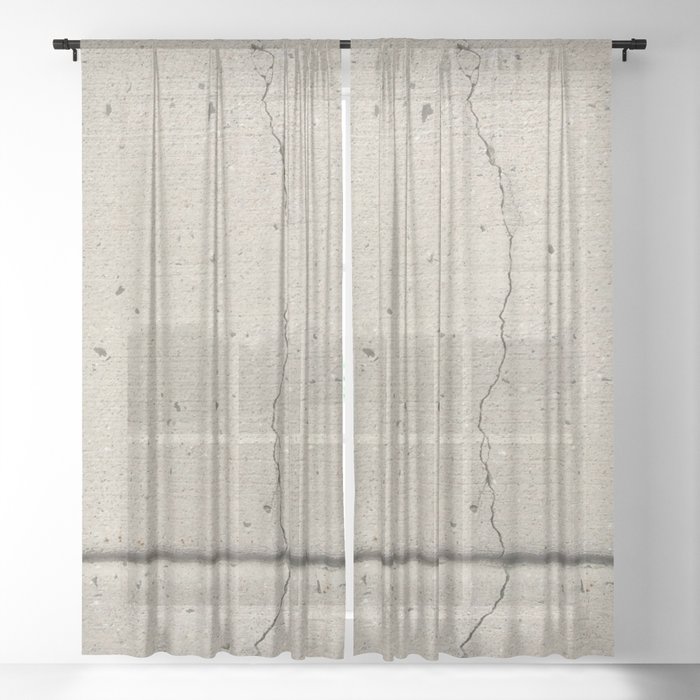 Real, Concrete, not Abstract Sheer Curtain