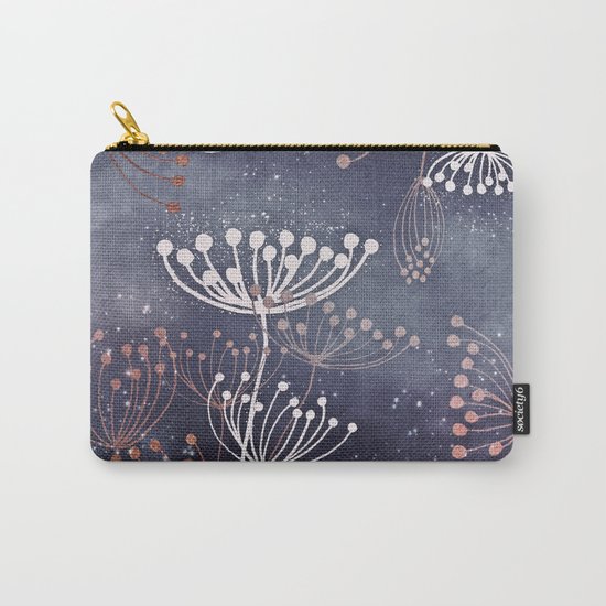 WONDERGARDEN ROSEGOLD BLUE Carry-All Pouch