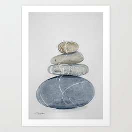 Pile of Pebbles Art Print