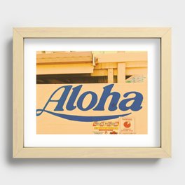 Aloha Recessed Framed Print