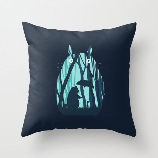 My Neighbor Totoro Throw Pillow