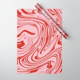 Pink Oil Spill Wrapping Paper | Colour, Liquid, Monochrome, Psychedelic, Artwork, Monochromatic, Swirl, Pink, Spiral, Warp 