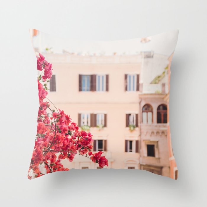 Springtime in Rome Throw Pillow