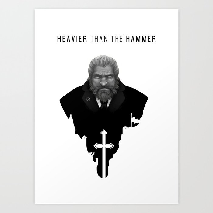 Reinhardt: Heavier than the hammer Art Print