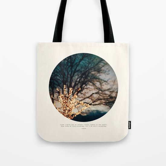 White Lights Tote Bag
