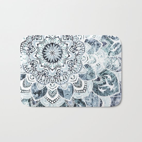 MOON SMILE MANDALA Bath Mat
