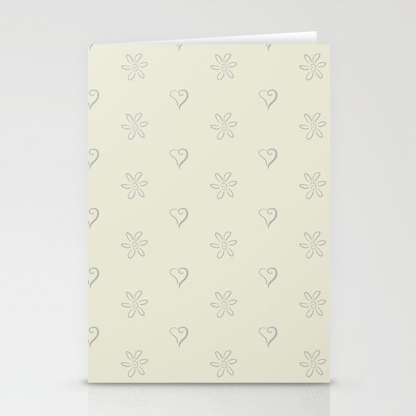 Hearts 'N Flowers-Cream 03 Stationery Cards