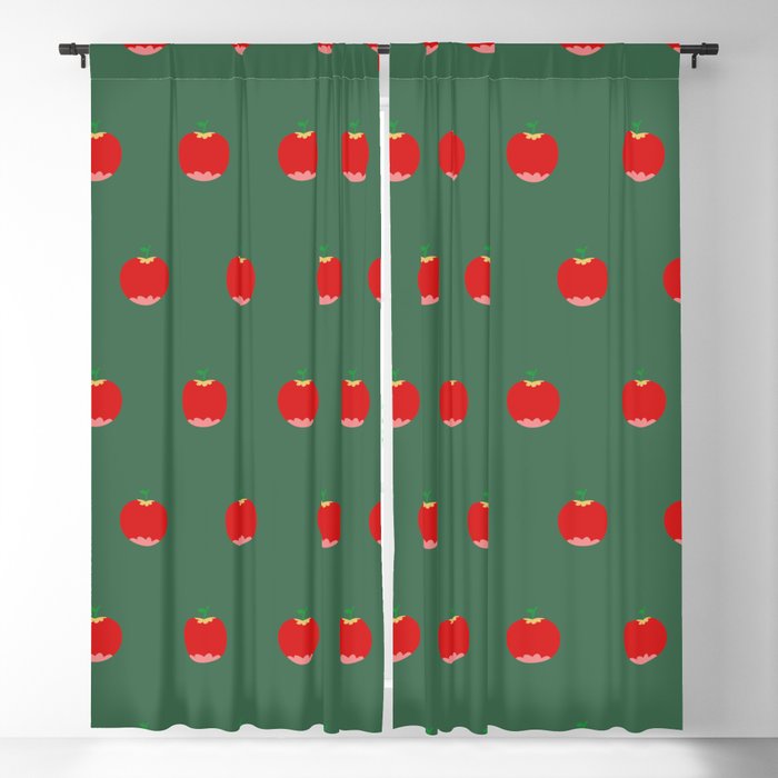 Retro Apple Blackout Curtain