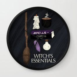 Dark Witch's Essentials Wall Clock
