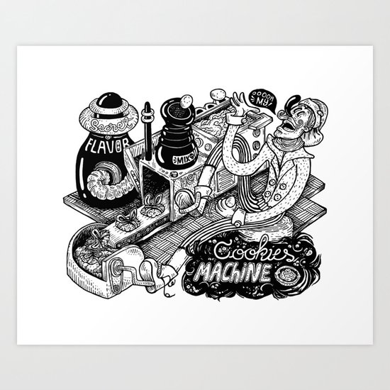 Cookies Machine Art Print
