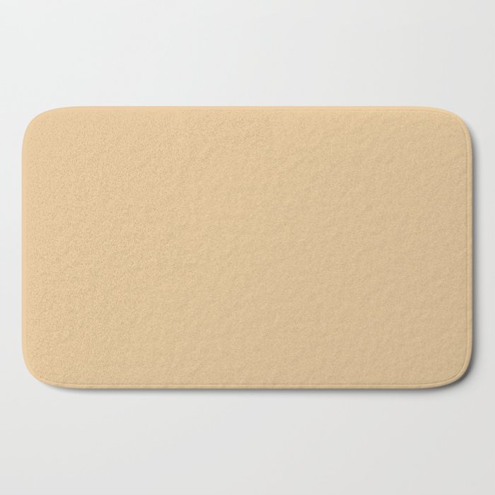 From The Crayon Box Gold Brown Solid Color Bath Mat By Simplysolids Society6