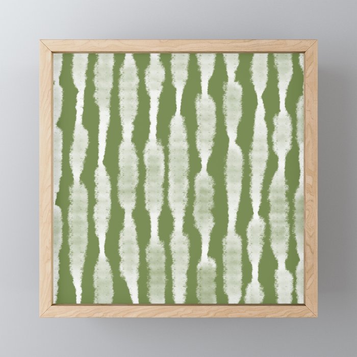 Tie Dye no. 2 in Green  Framed Mini Art Print