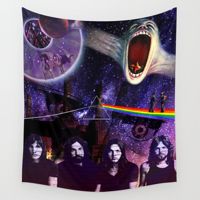 PinkFloyd Collage Wall Tapestry