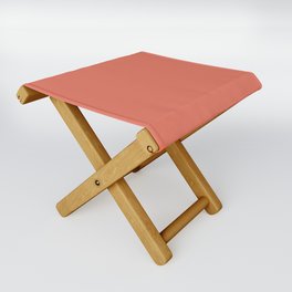 Terracotta Solid Color Folding Stool