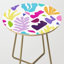 Abstract Seagrass and Shapes #2 #decor #art #society6 Side Table