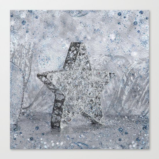 SilverStar ornament Canvas Print