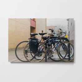 Bicycle Rack - Eugene, OR Metal Print