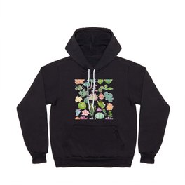 succulent collection ink and watercolor  Hoody