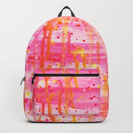 Confetti Abstract High Flow Acrylic Painting Backpack