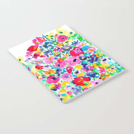 Flower Fields Pink Notebook