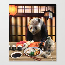 Panda Ramen Canvas Print