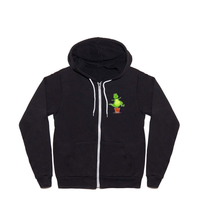 Cactus Rex Free Hugs Full Zip Hoodie