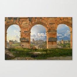 A View through Three Arches of the Third Storey of the Colosseum, 1815 by Christoffer Wilhelm Eckersberg Canvas Print