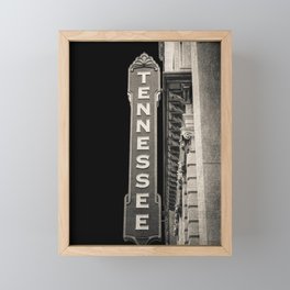 Tennessee Sign Framed Mini Art Print