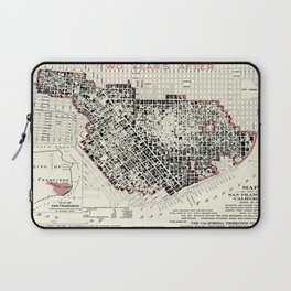 San Francisco-California-1908 vintage pictorial map  Laptop Sleeve