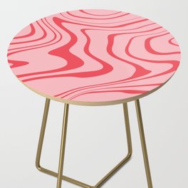 Blush Liquid Swirl Side Table