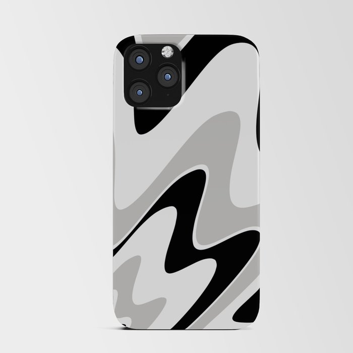 Abstract pattern - gray, black and white. iPhone Card Case