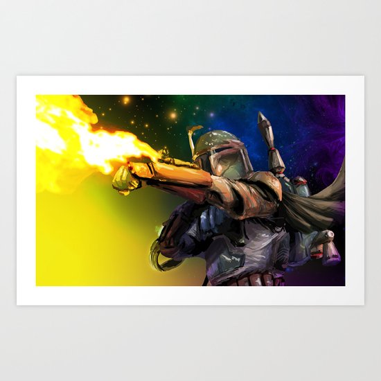 Boba Fett Art Print