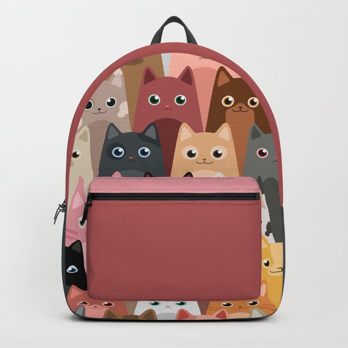 Cats Pattern Backpack