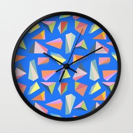Colour Diamond Blue Wall Clock