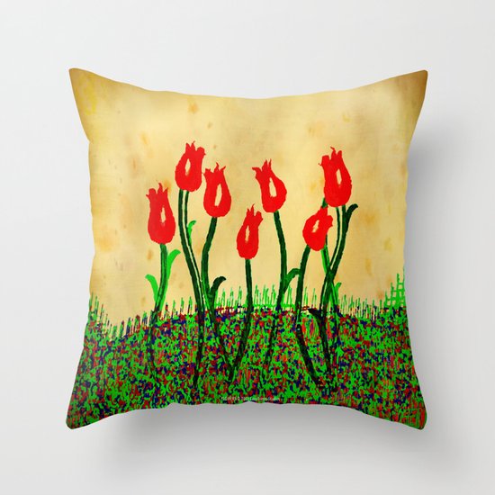 FLOWERS 015 Throw Pillow
