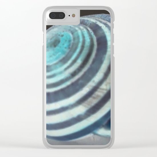 Glowing Snail Clear iPhone Case