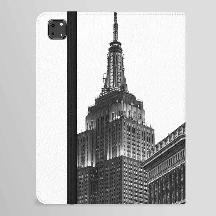 New York City Iconic Architecture | Black and White iPad Folio Case