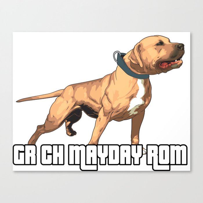 Grand Champion Mayday ROM Canvas Print by gamedogs Society6