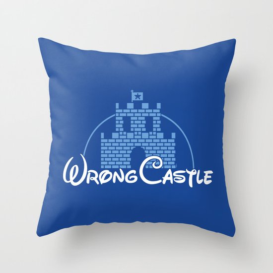 Wrong Castle Throw Pillow