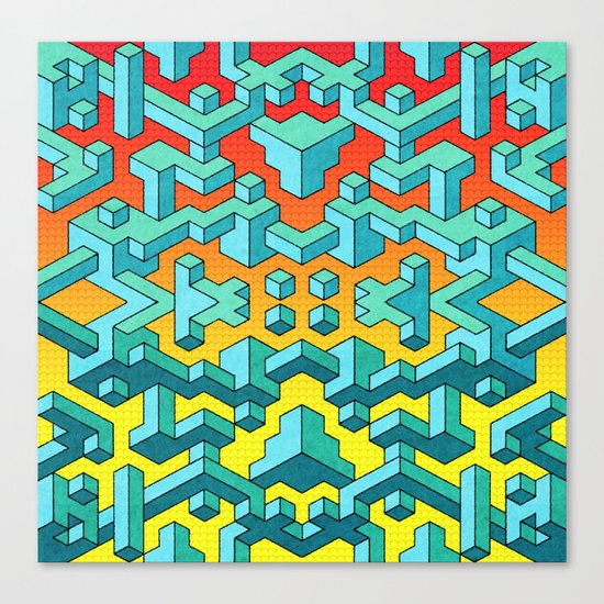 Miles and Miles of Squares Canvas Print