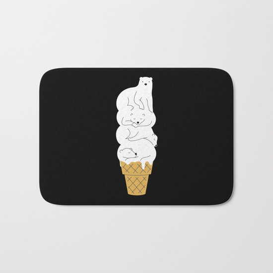 The Melting Polar Bath Mat
