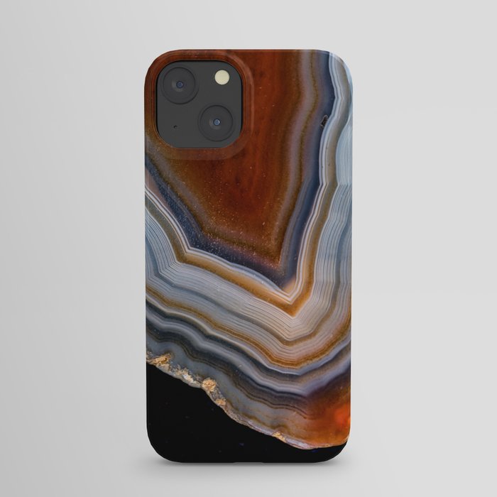 Layered agate geode 3163 iPhone Case