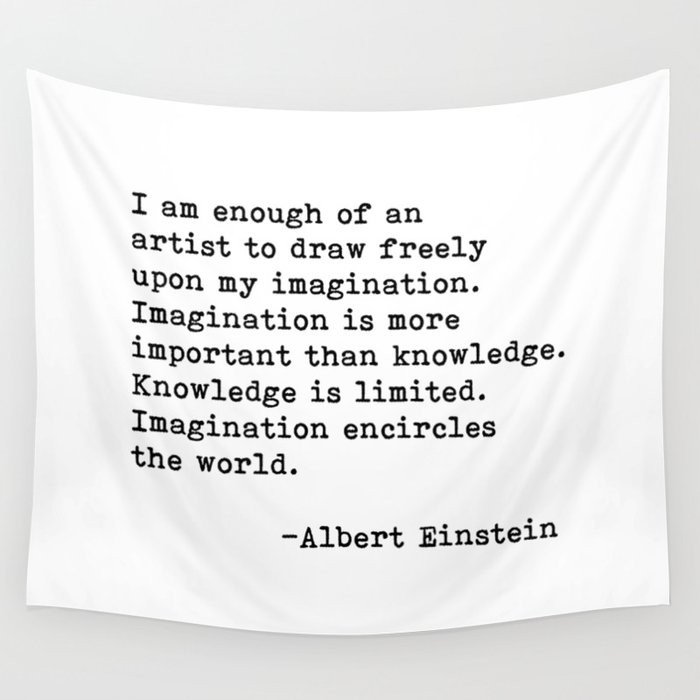 Albert Einstein Quote 08 Wall Tapestry