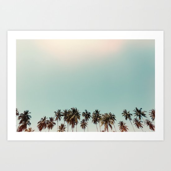 palm trees Art Print