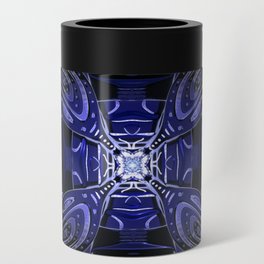 Jade Mandala - Blue-01 Can Cooler