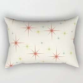 Mid Century Modern Stars 1950s Colors Rectangular Pillow