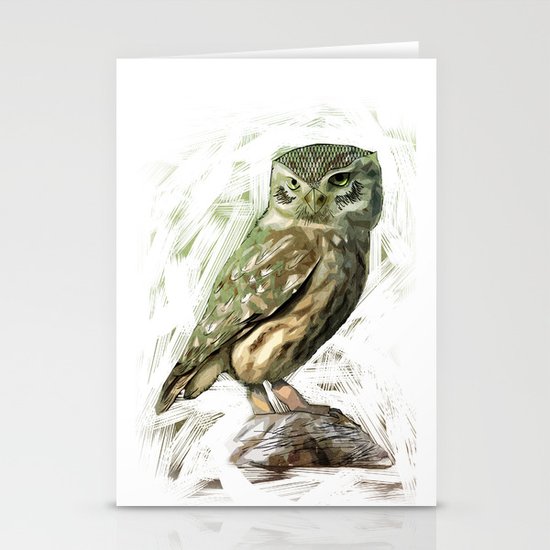 Olive Owl Stationery Cards